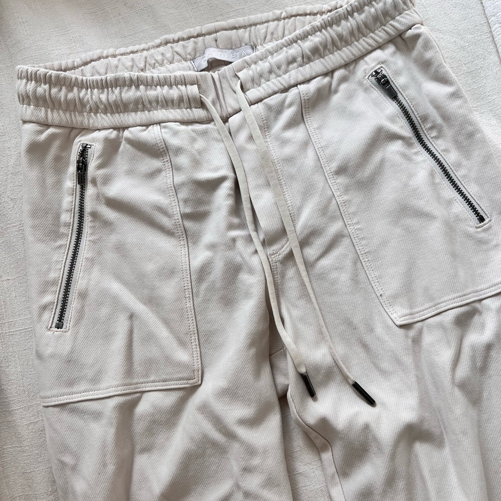 mid-rise cream athleta joggers